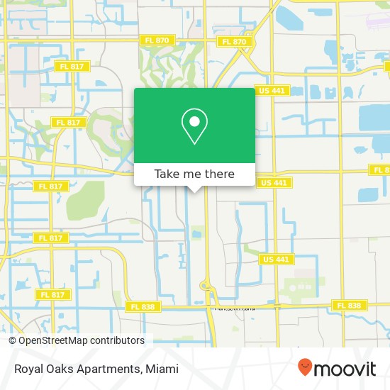 Royal Oaks Apartments map