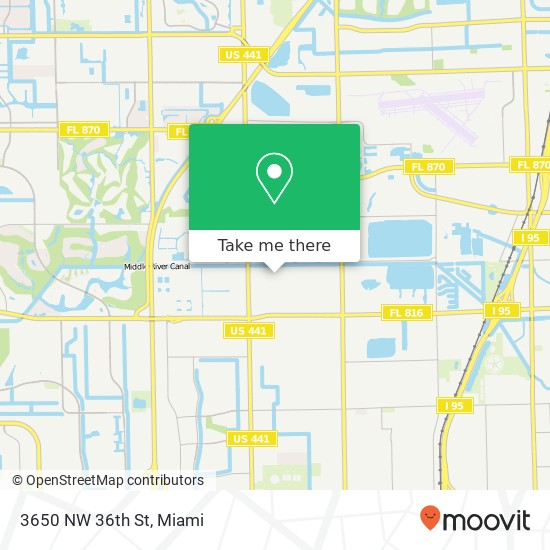 Mapa de 3650 NW 36th St