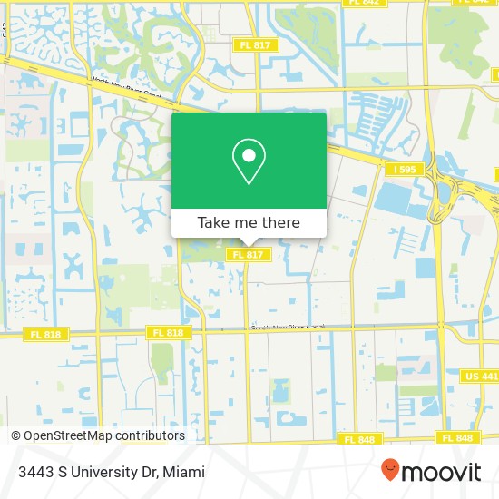 3443 S University Dr map