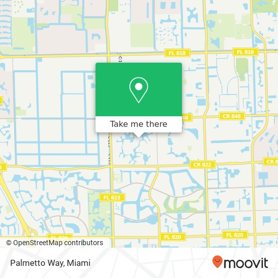 Palmetto Way map