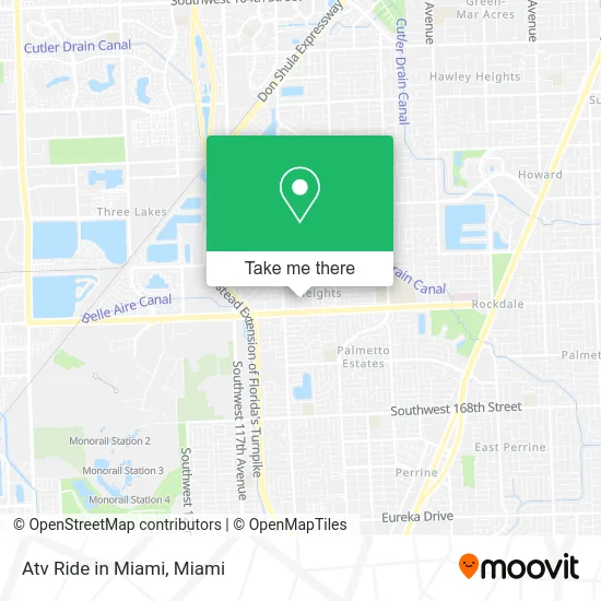 Atv Ride in Miami map