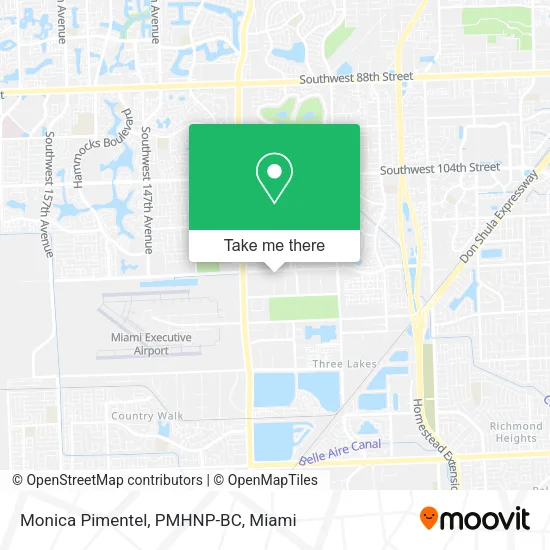 Mapa de Monica Pimentel, PMHNP-BC
