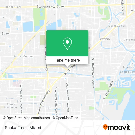 Mapa de Shaka Fresh