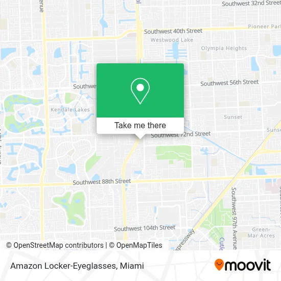 Amazon Locker-Eyeglasses map
