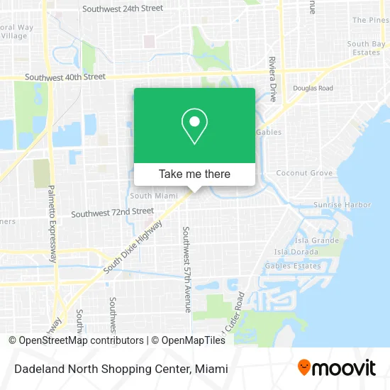 Dadeland North Shopping Center map
