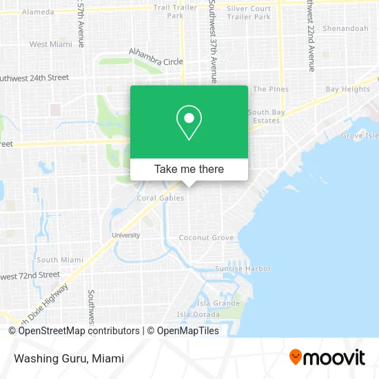 Mapa de Washing Guru
