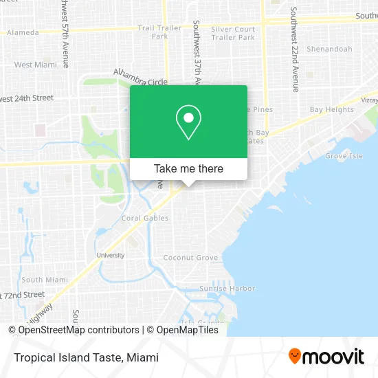 Tropical Island Taste map