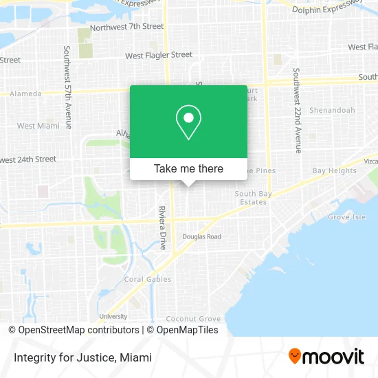 Integrity for Justice map