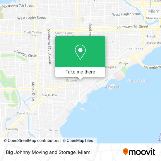 Big Johnny Moving and Storage map