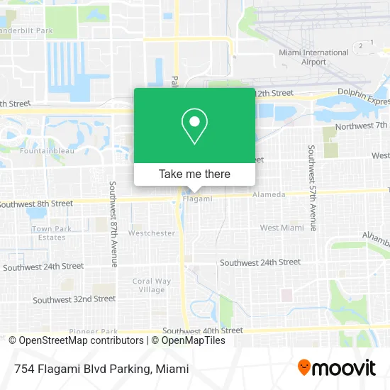 754 Flagami Blvd Parking map