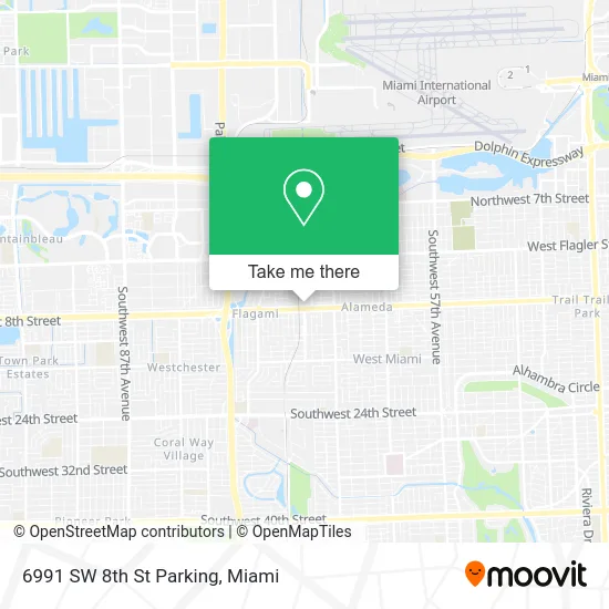 6991 SW 8th St Parking map