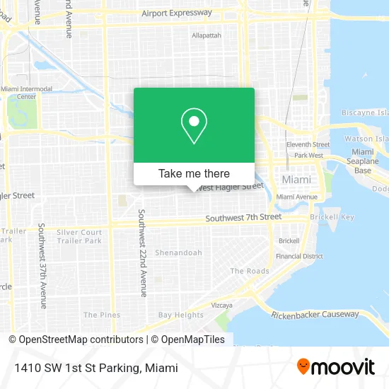 1410 SW 1st St Parking map