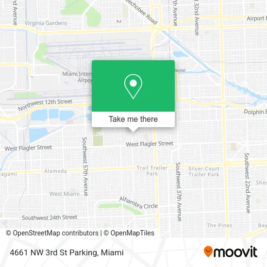 Mapa de 4661 NW 3rd St Parking