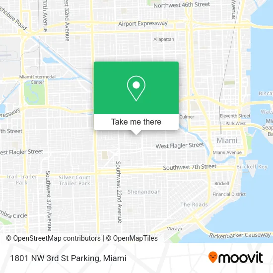 Mapa de 1801 NW 3rd St Parking