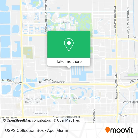 USPS Collection Box - Apc map