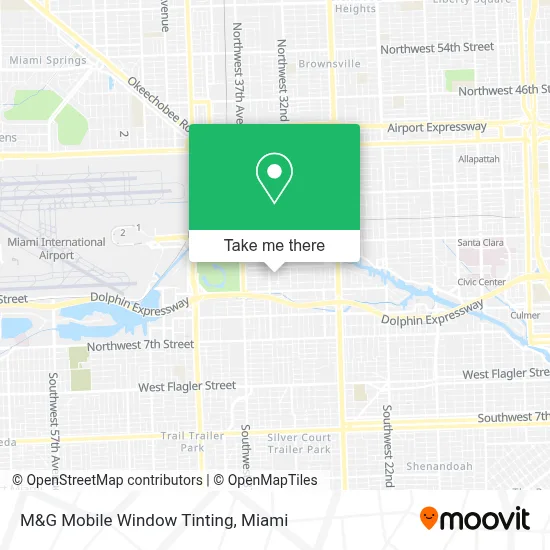 M&G Mobile Window Tinting map