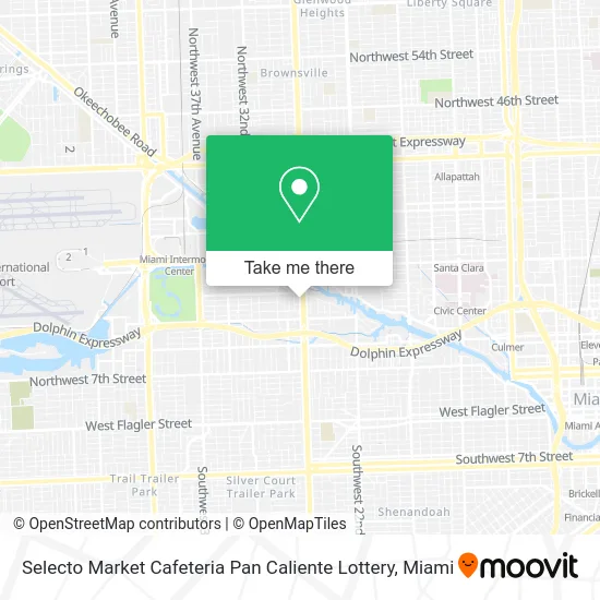 Selecto Market Cafeteria Pan Caliente Lottery map