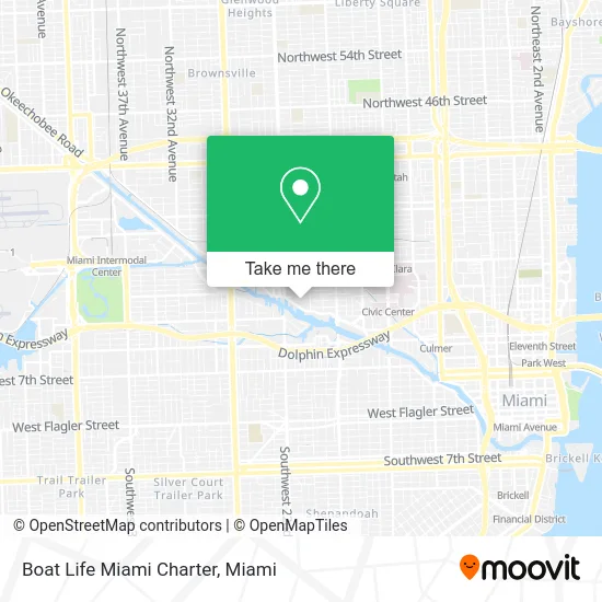 Boat Life Miami Charter map