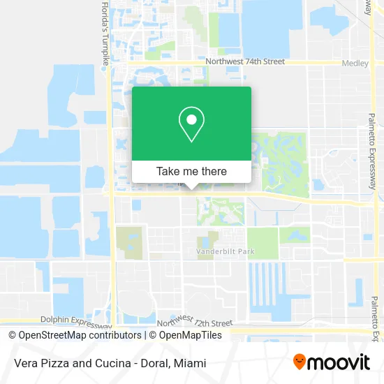 Vera Pizza and Cucina - Doral map