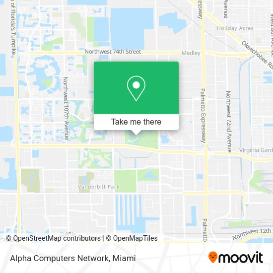 Alpha Computers Network map