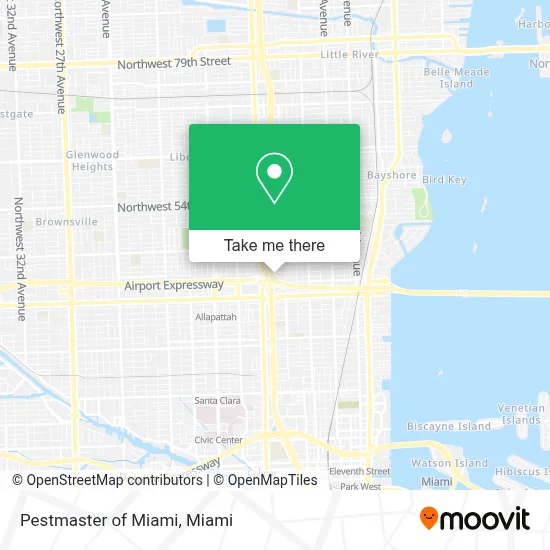 Pestmaster of Miami map