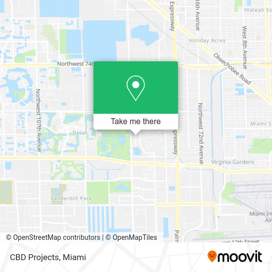 CBD Projects map