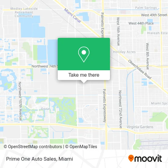 Mapa de Prime One Auto Sales