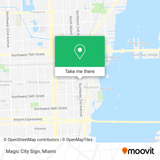 Magic City Sign map