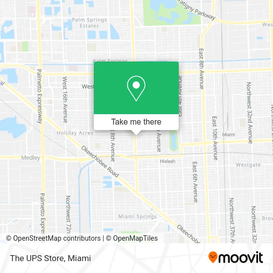 The UPS Store map