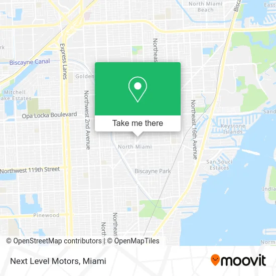 Next Level Motors map