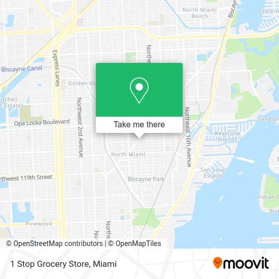 1 Stop Grocery Store map