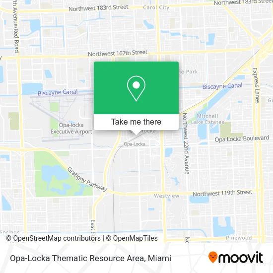 Mapa de Opa-Locka Thematic Resource Area