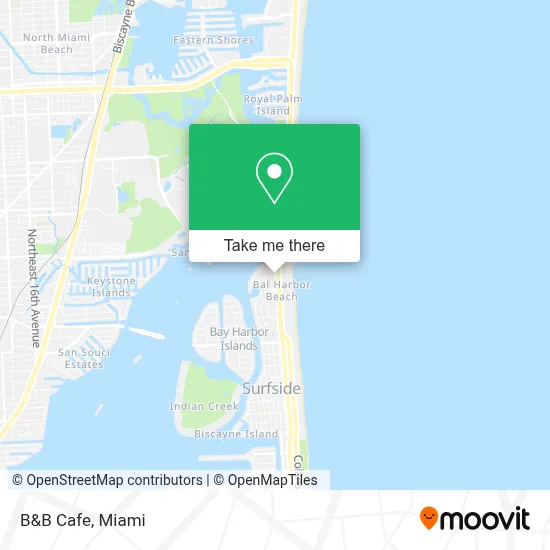 B&B Cafe map