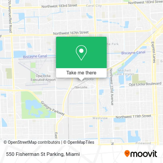 Mapa de 550 Fisherman St Parking