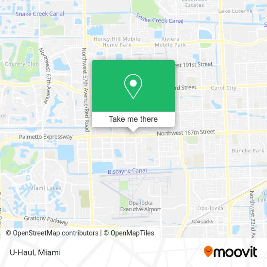U-Haul map