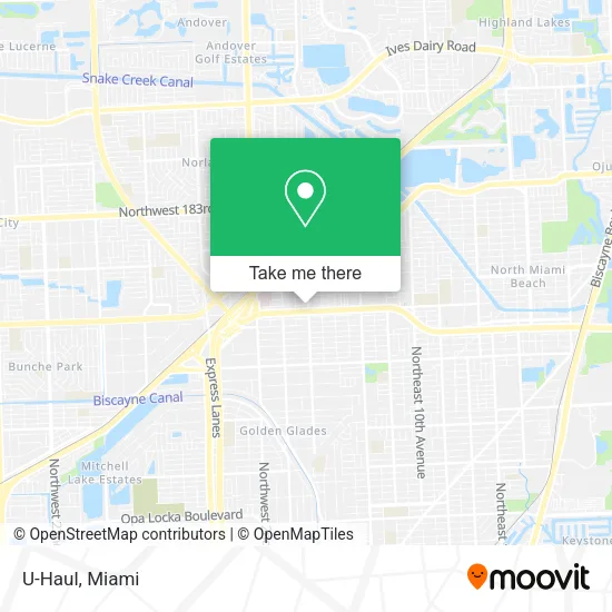 U-Haul map