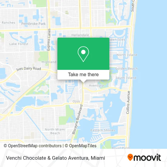 Venchi Chocolate & Gelato Aventura map