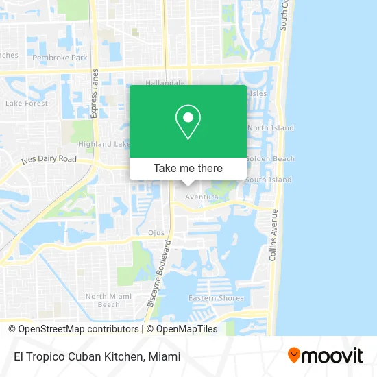 El Tropico Cuban Kitchen map