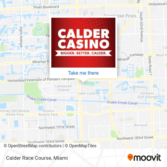 Calder Race Course map