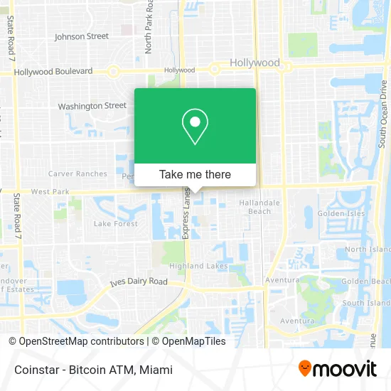 Coinstar - Bitcoin ATM map