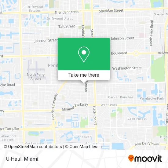 U-Haul map