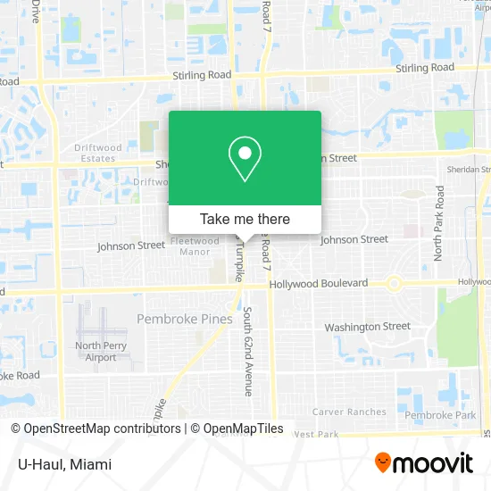 U-Haul map