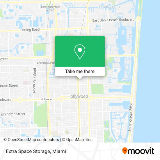 Extra Space Storage map