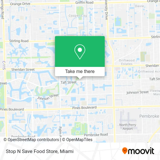 Stop N Save Food Store map