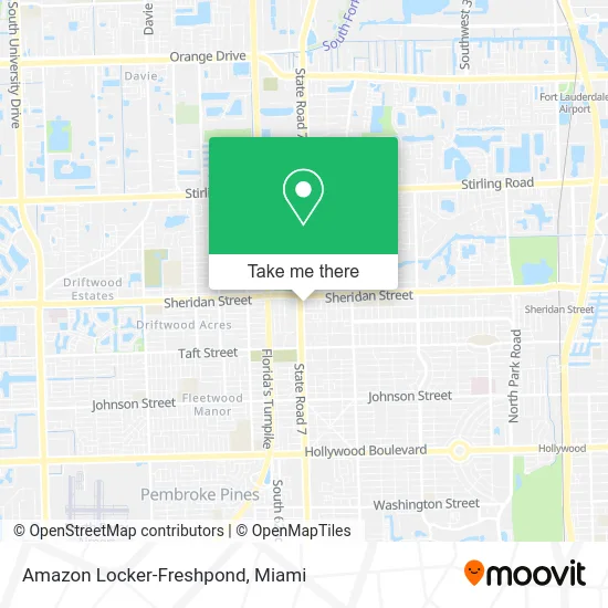 Amazon Locker-Freshpond map