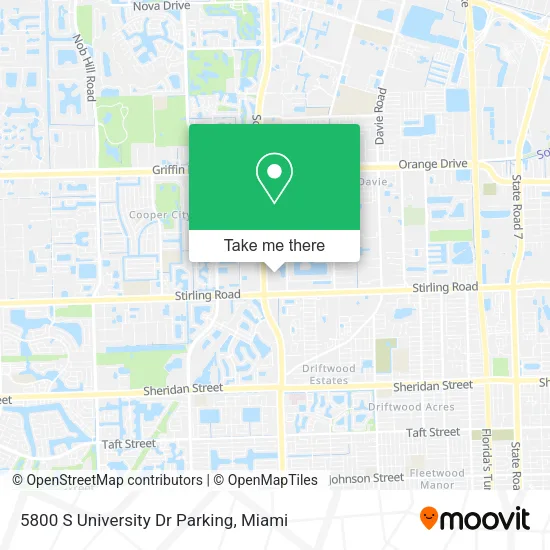 5800 S University Dr Parking map