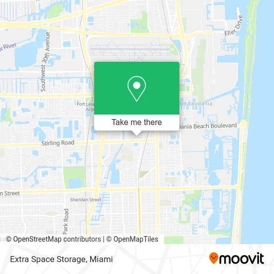 Extra Space Storage map