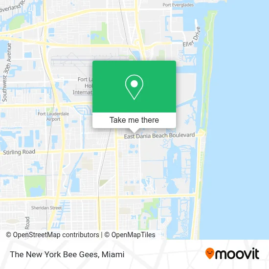 The New York Bee Gees map