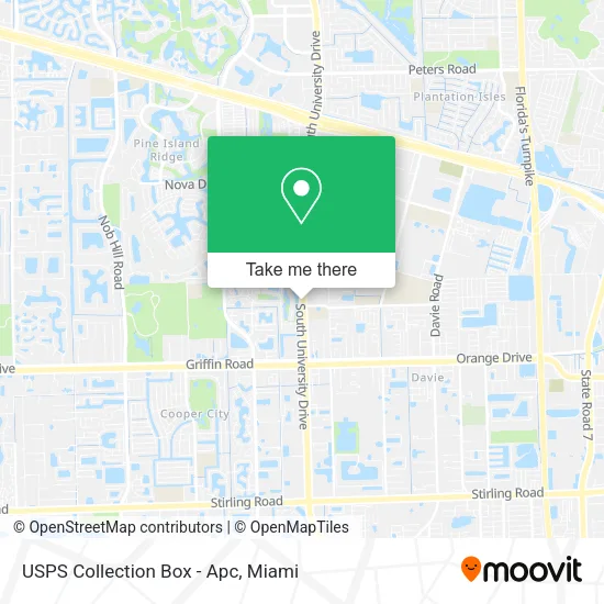 Mapa de USPS Collection Box - Apc