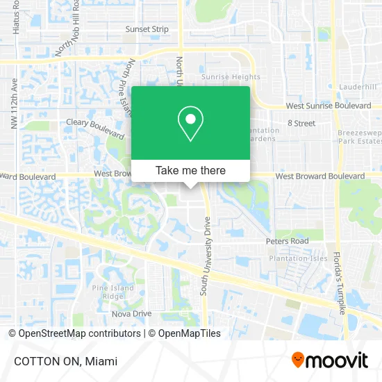 COTTON ON map